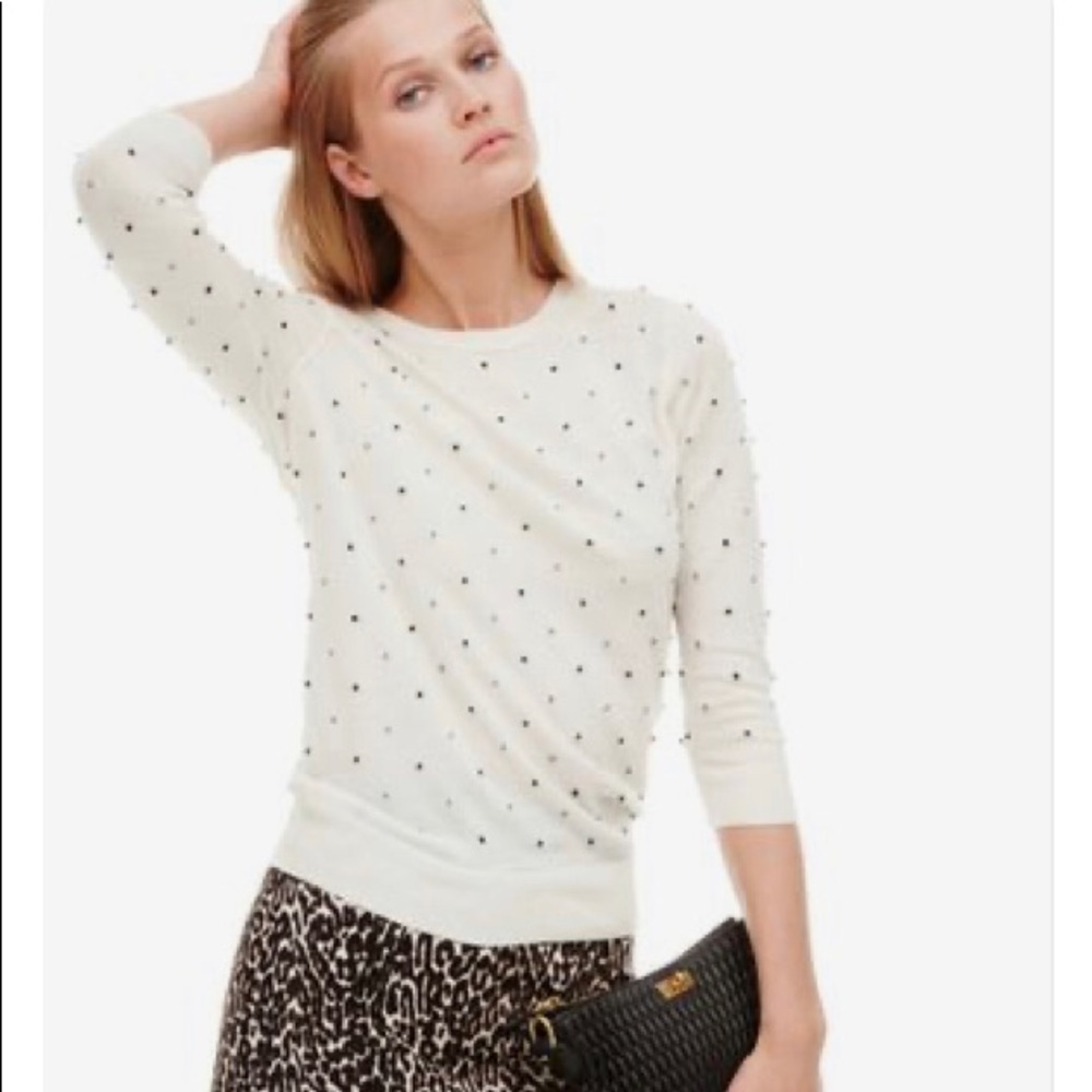 J.Crew Wool Tippi Sweater in French Knots